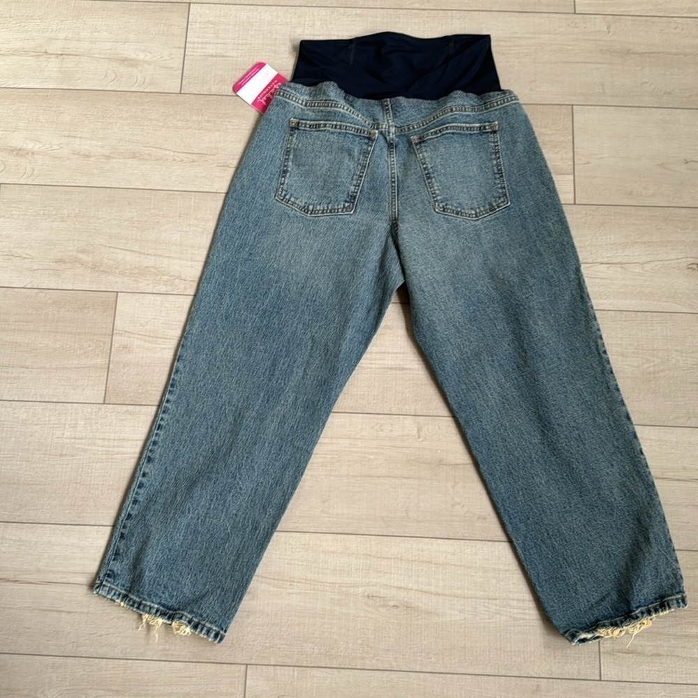 NWT Isabel maternity vintage straight crossover jeans - Picture 4 of 6